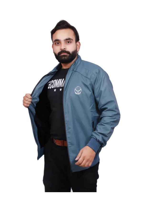 Men Full Sleeve Nylon Solid Casual Jacket - Image 4