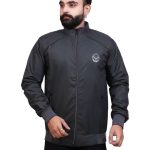 Men Full Sleeve Nylon Solid Casual Jacket