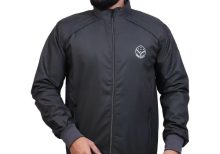 Men Full Sleeve Nylon Solid Casual Jacket