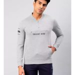 Men Sweatshirts Cotton Fleece Full Sleeve V-Neck