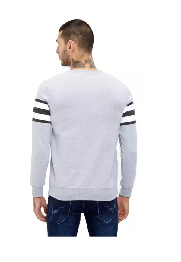 Men Sweatshirts Fleece Blend Round Neck Cotton - Image 2