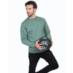 Men Sweatshirts Fleece Round Neck Printed