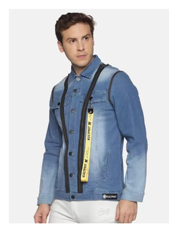 Men Denim Jacket Cotton Washed - Image 2