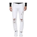 Men Slim Jeans White