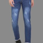 Slim Men Dark Blue Jeans