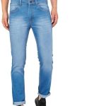 Men Slim Jeans Light Blue