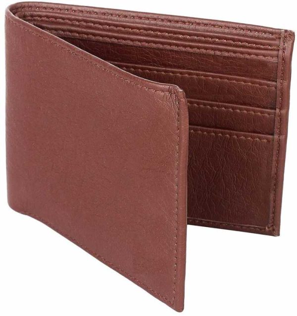 Men Brown Artificial Leather Card Holder - Mini  (10 Card Slots) - Image 2