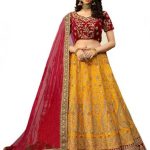 Embellished, Embroidered Semi Stitched Lehenga Choli  (Multicolor)