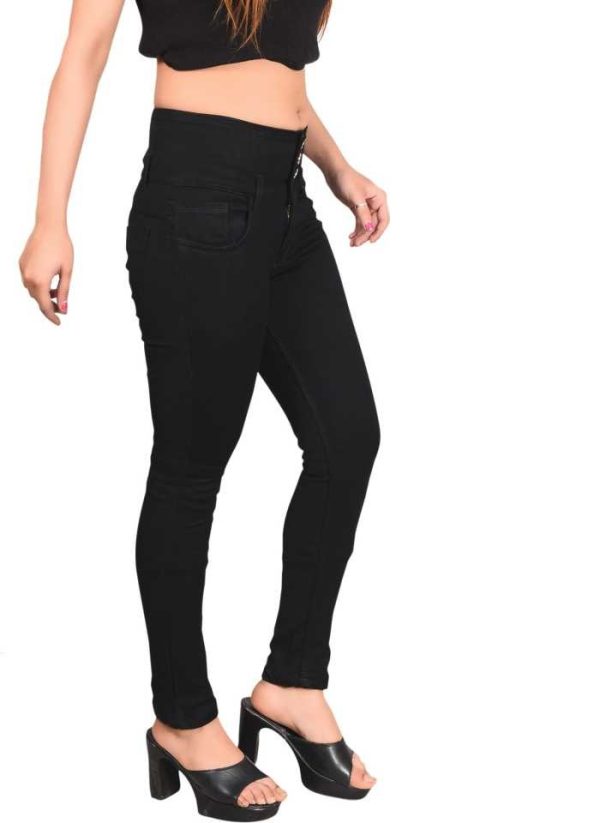 Regular Women Black Jeans - Image 3