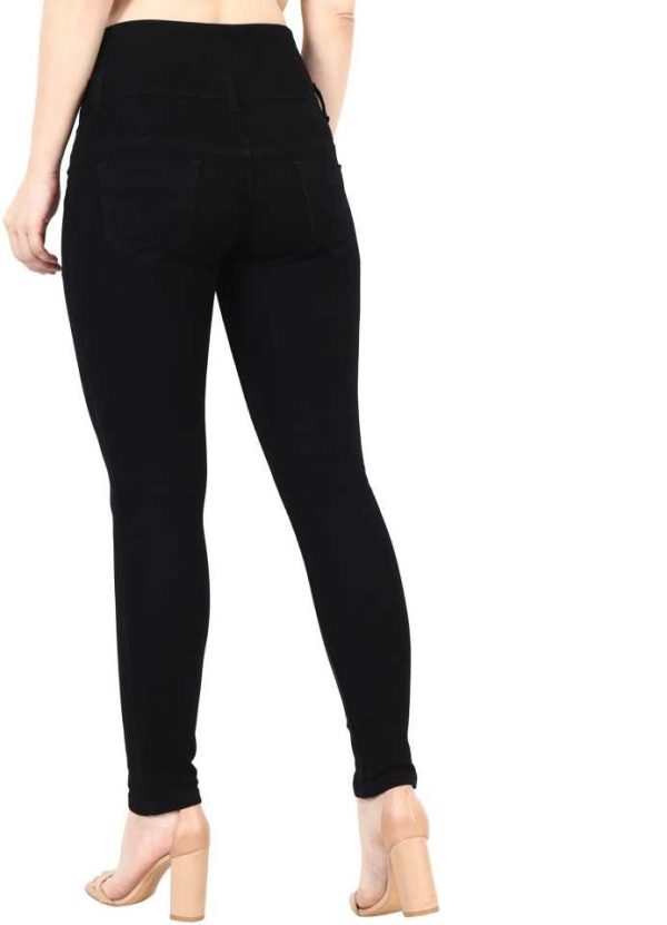 Slim Women Black Jeans - Image 2