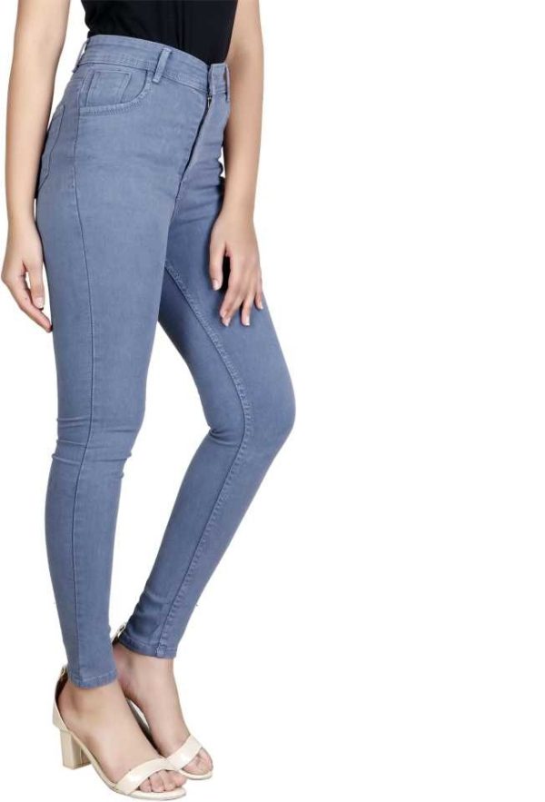 Skinny Women Light Blue Jeans - Image 2