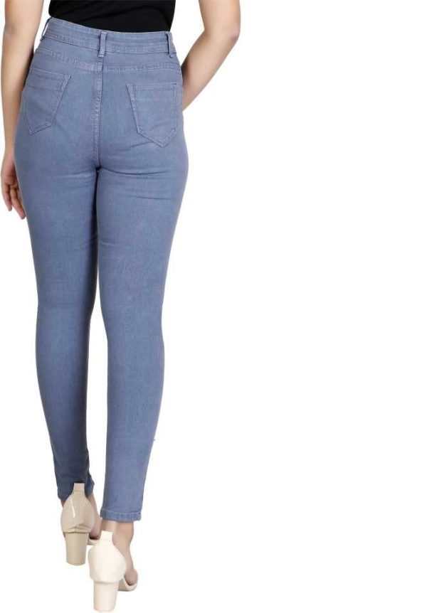 Skinny Women Light Blue Jeans - Image 3