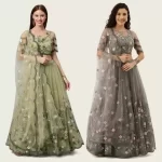 Embroidered Semi Stitched Lehega Choli  (Multicolor)