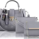 Women Grey Hand-held Bag - Extra Spacious  (Pack of: 3)