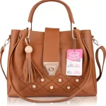 Women Tan Hand-held Bag - Extra Spacious