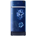 SAMSUNG 198 L Direct Cool Single Door 5 Star Refrigerator with Base Drawer  (Camellia Blue)