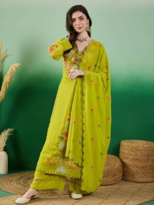 Kurta Palazzo Dupatta