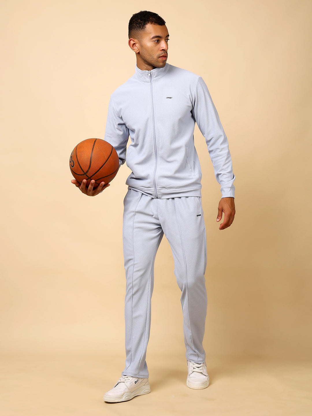 Tracksuit Full Set for Sports, Gym & Casual Wear Light Blue - Image 3