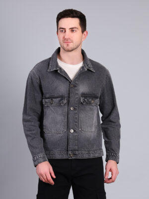 Full Sleeve Solid Denim Jacket