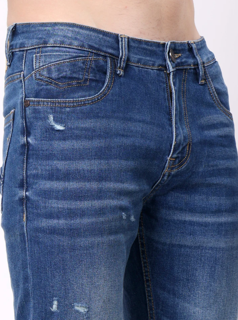 Men Relaxed Fit Jeans Light Blue - Image 6