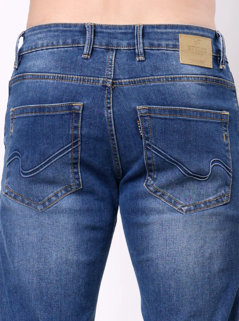 Men Relaxed Fit Jeans Light Blue - Image 5