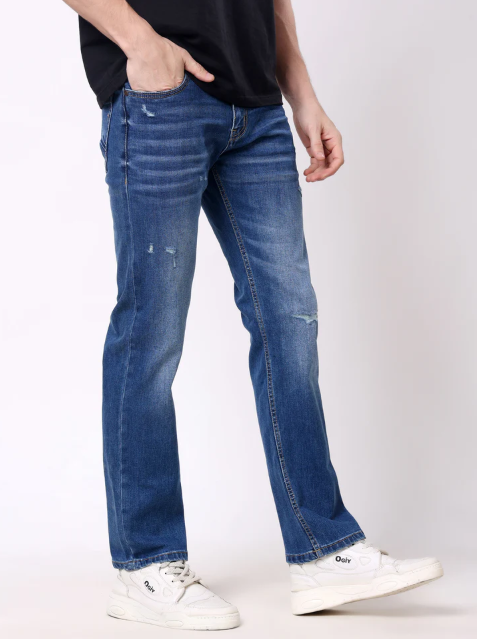 Men Relaxed Fit Jeans Light Blue - Image 4