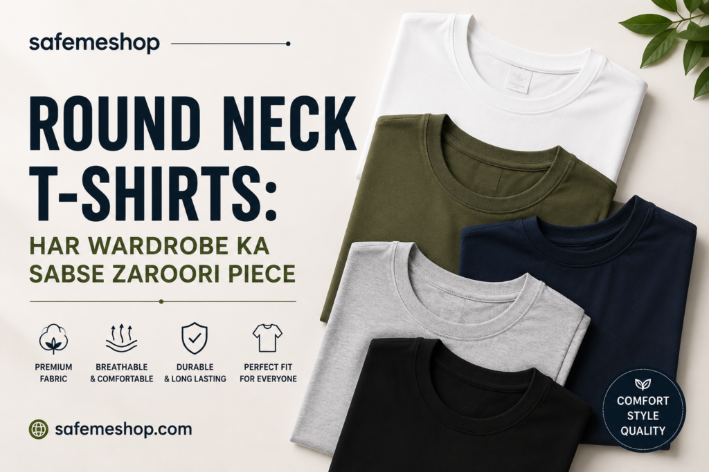 Round Neck T-Shirts safemeshop