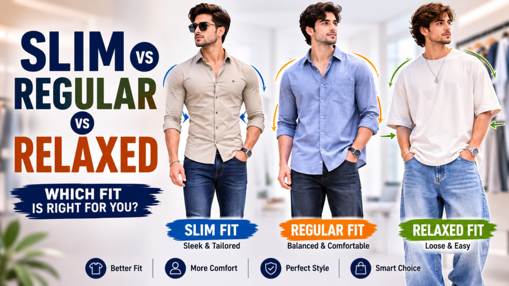 Slim Fit vs Regular Fit vs Relaxed Fit