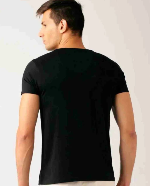 Men V-Neck T-Shirts Half Sleeve - Image 2
