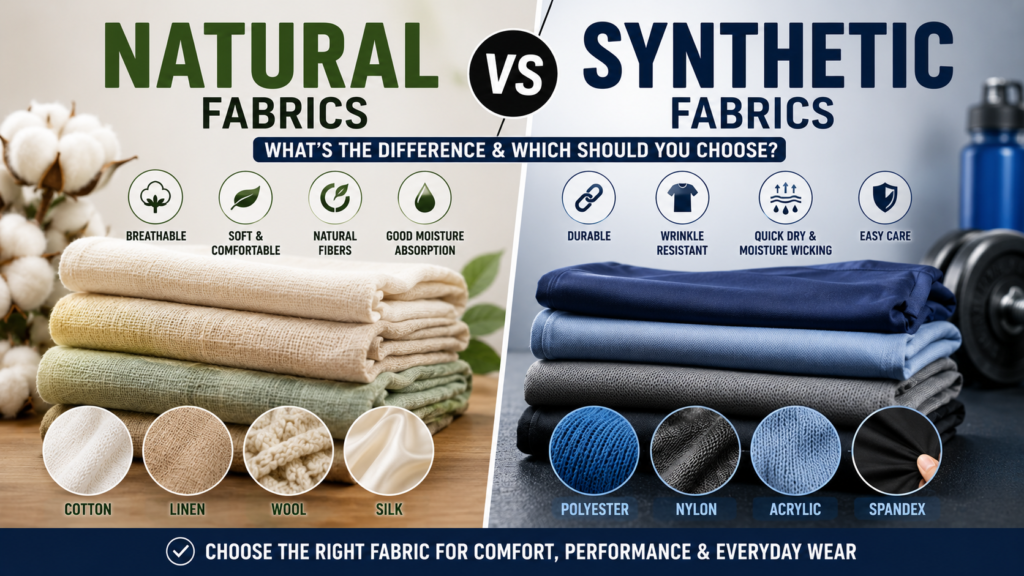 Natural vs synthetic fabrics