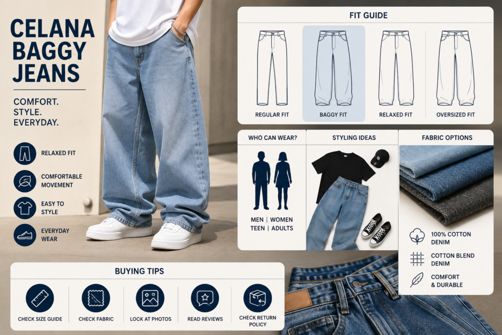 Celana Baggy Jeans