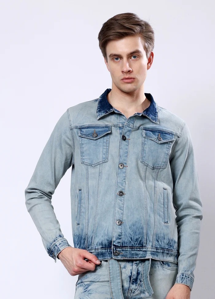 Premium Regular Fit Washed Denim Jacket