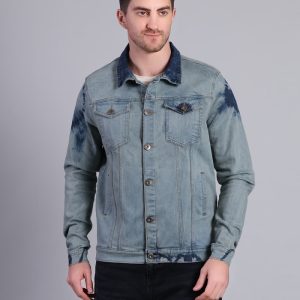 Premium Full Sleeve Solid Denim Jacket