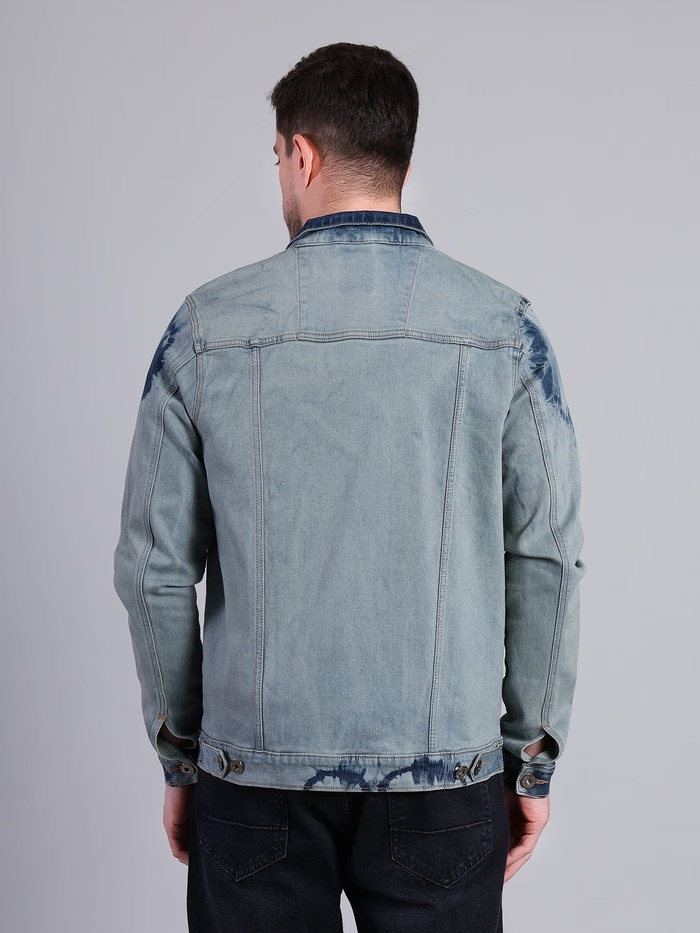 Premium Full Sleeve Solid Denim Jacket - Image 3