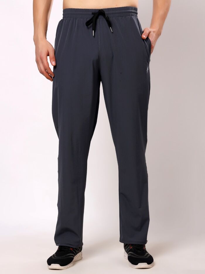 Men Trackpant with Elasticated Closure Dark Grey