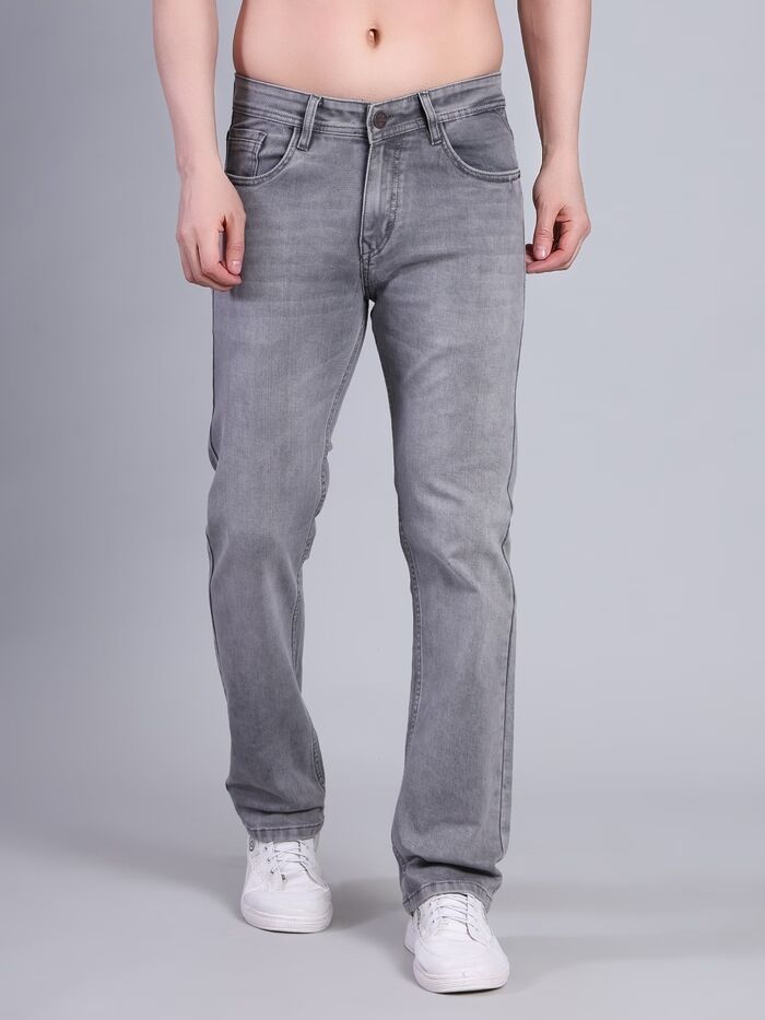 Men’s Comfort Fit Denim Jeans Dark Grey