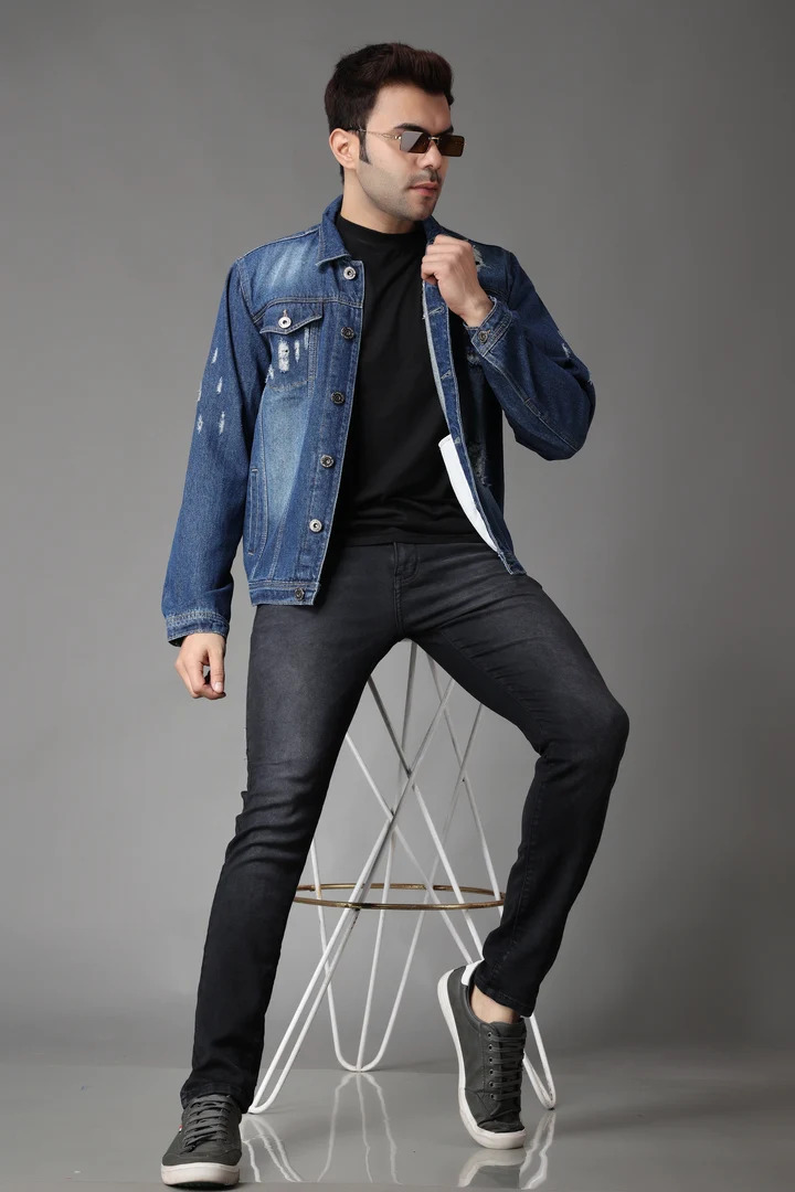 Premium Men's Denim Jacket - Image 4