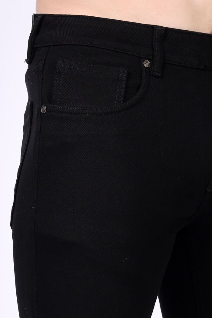 Men’s Slim Fit Denim Jeans Black - Image 3