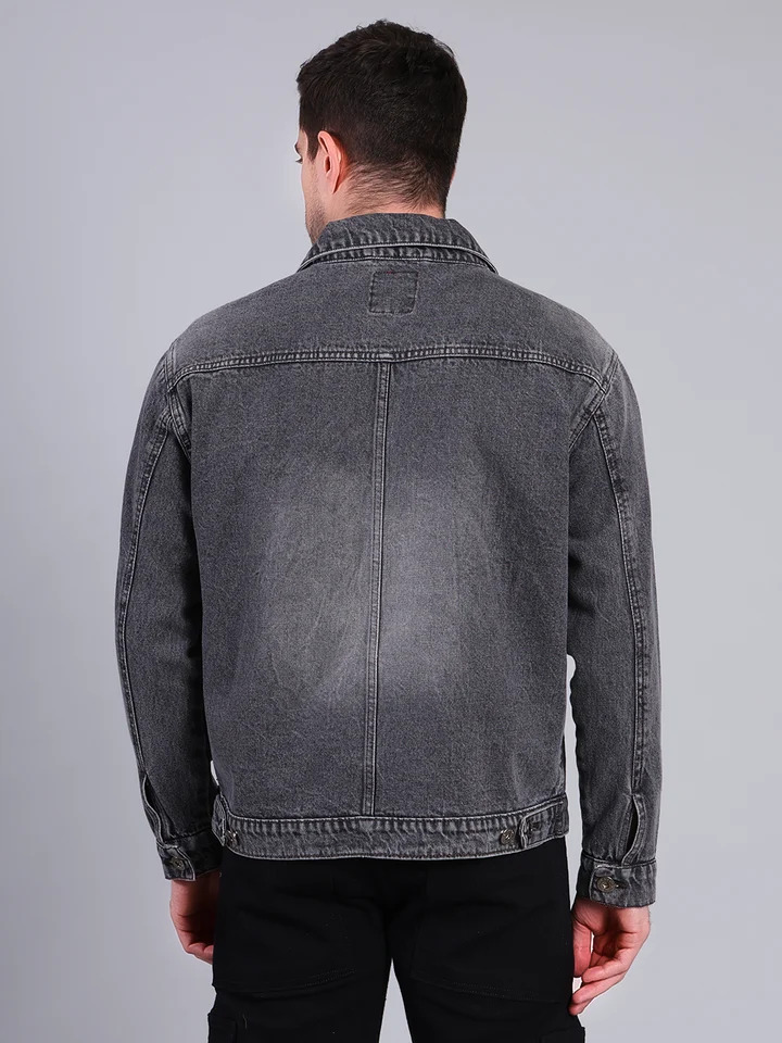 Premium Washed Casual Denim Jacket - Image 2