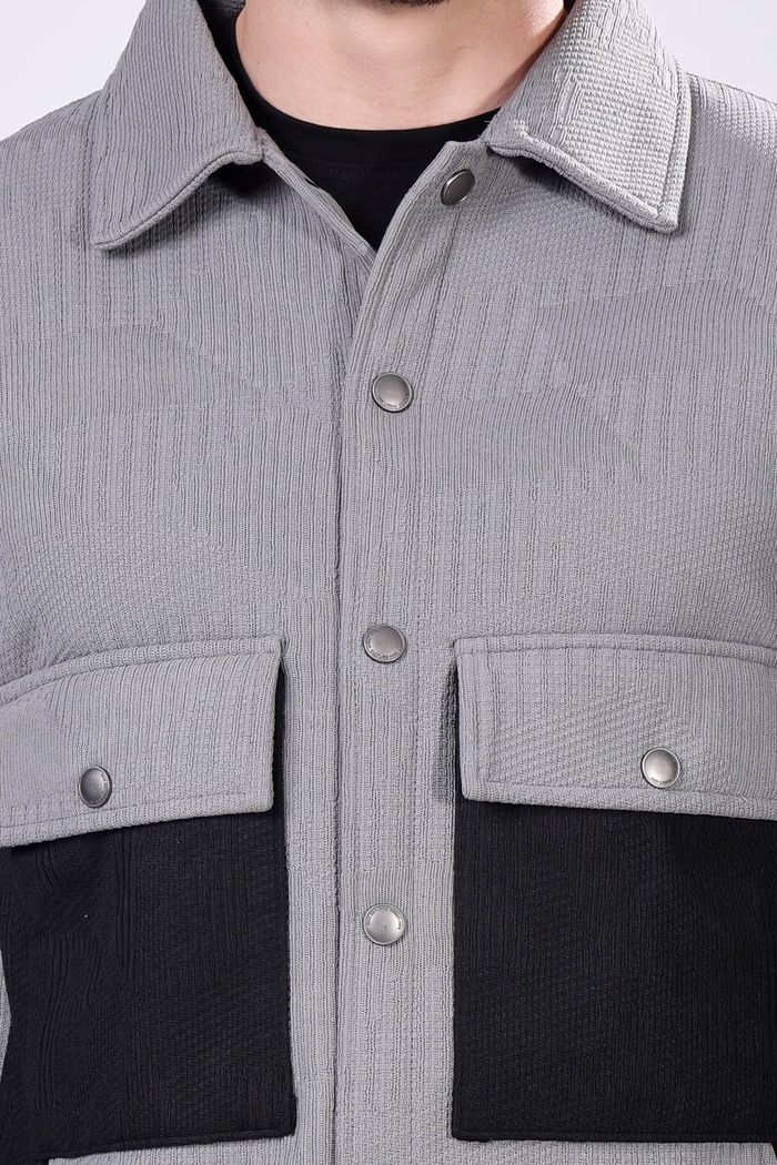 Full Sleeve Solid Winter Sacket Jacket - Image 4