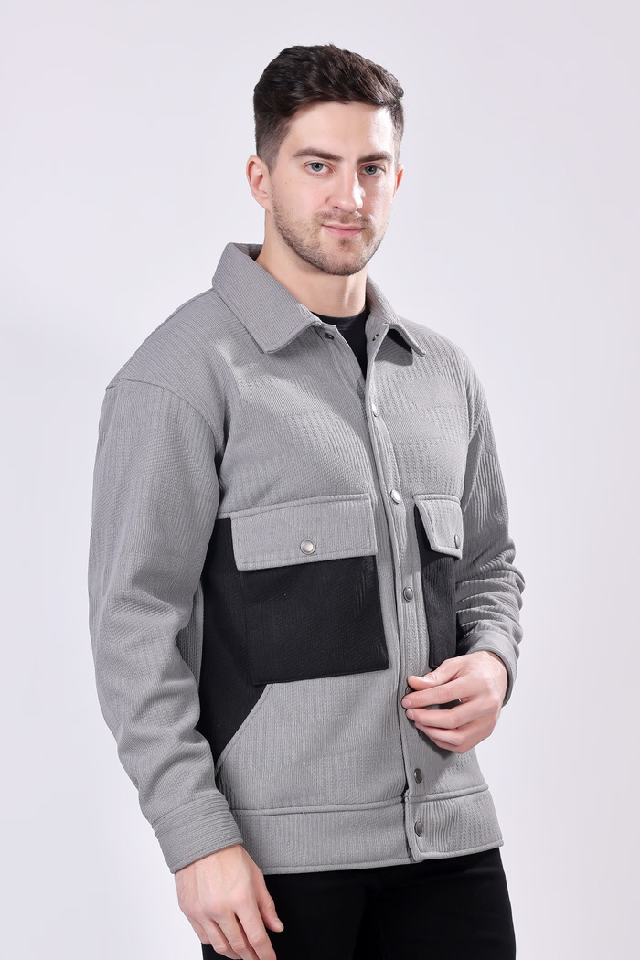 Full Sleeve Solid Winter Sacket Jacket - Image 6