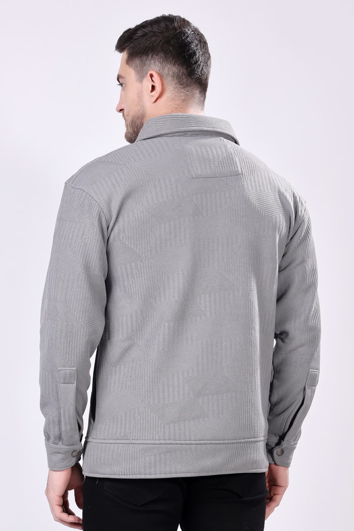 Full Sleeve Solid Winter Sacket Jacket - Image 7