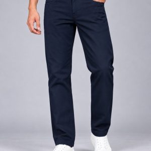 Slim Fit Non-Stretchable Cotton Trouser Navy