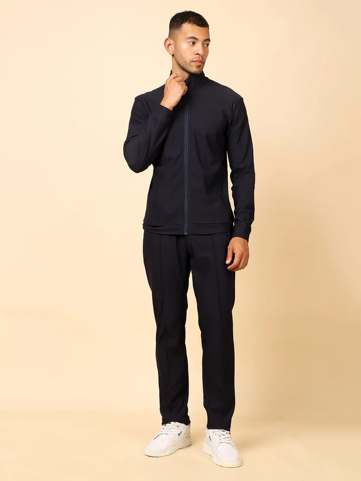 Solid Tracksuit Stylish Full Set for Sports, Gym & Casual Wear - Image 2