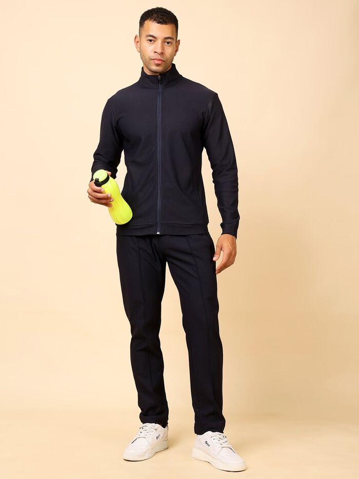 Solid Tracksuit Stylish Full Set for Sports, Gym & Casual Wear