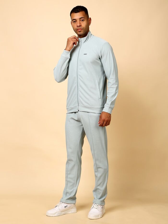 Tracksuit Stylish Full Set for Sports, Gym & Casual Wear (Light Green) - Image 2