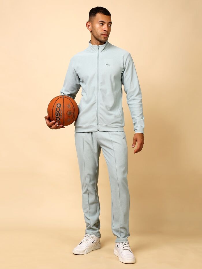 Tracksuit Stylish Full Set for Sports, Gym & Casual Wear (Light Green) - Image 5