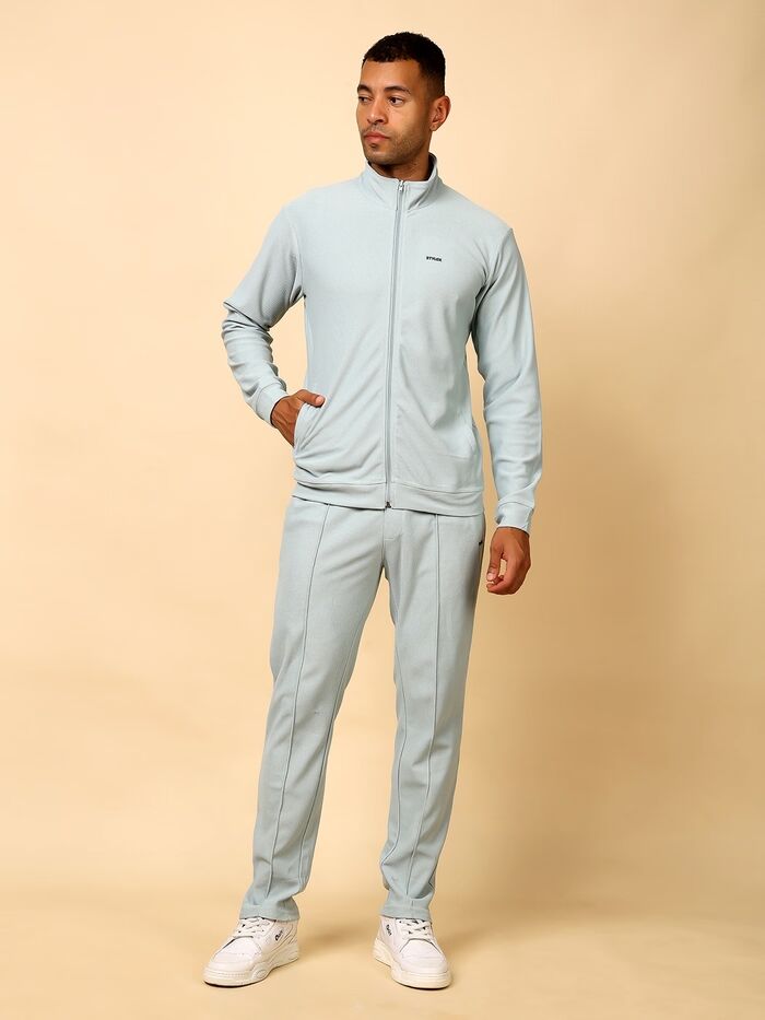 Tracksuit Stylish Full Set for Sports, Gym & Casual Wear (Light Green)